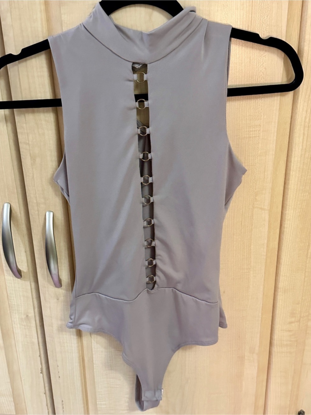 Neutral Mauve Bodysuit Like New